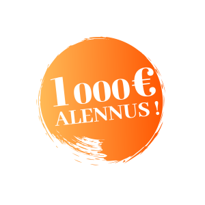 1000 euron alennus