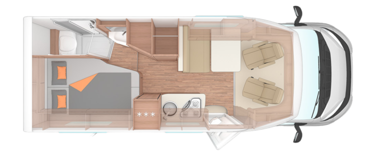 Weinsberg CaraCompact 600 MF Edition Pepper automaatti 2026 matkailuauton pohjakuva