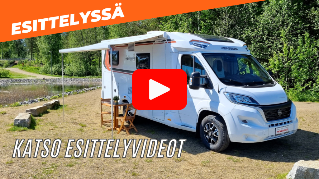 Rekiauton esittelyvideot retkeilyautoista ja matkailuautoista