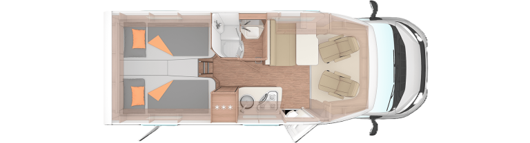 Weinsberg CaraCompact 600 MEG Edition Pepper 2026 matkailuauton pohjakuva